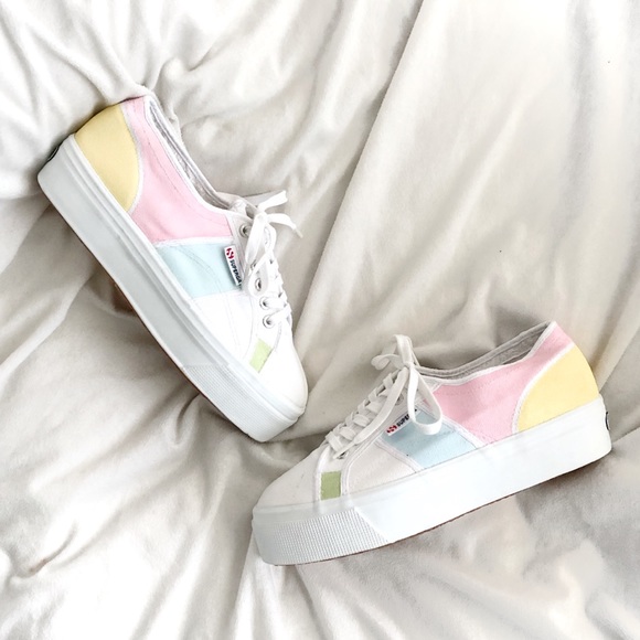 superga pastel platform sneaker